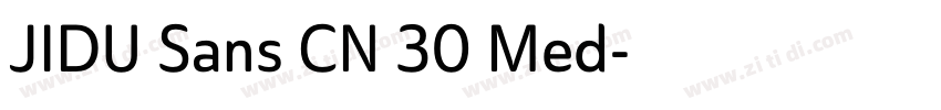 JIDU Sans CN 30 Med字体转换